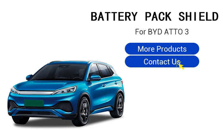 EV Car Underbody Guards Battery Shield Skid Plate Protection Cover Battery Pack Shield Guard For BYD Atto 3 Yuan Plus Accessory details