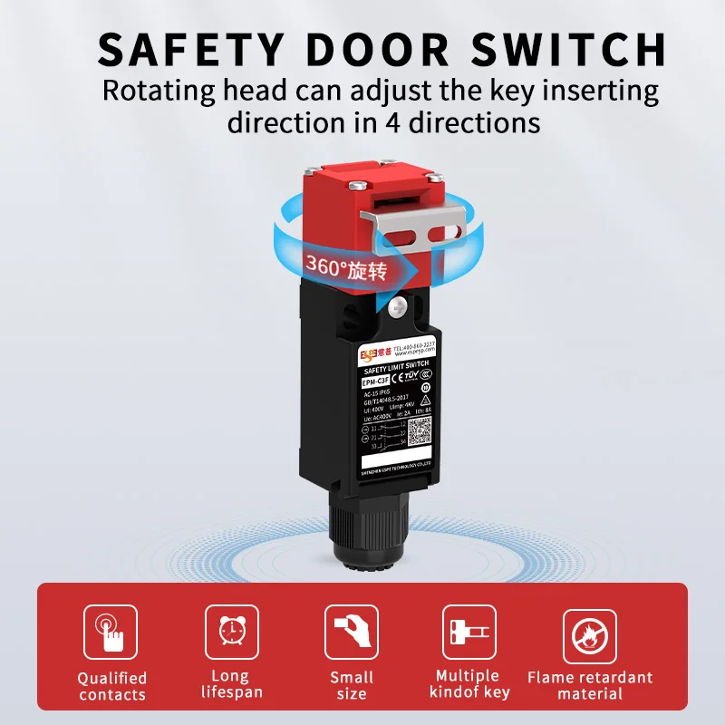 Original Safety Interlock Switch Epmcof 1nc/1no 2nc/1no Safety Door
