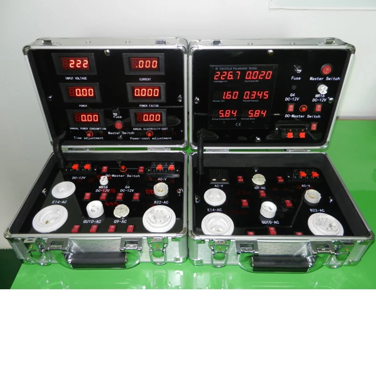Portable LED Light Bulb LED Tube Display Demo Case Custom LED Demo Test Box for Business Trip