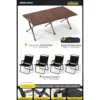 120 Chaises Kermit en Noyer Noir [Hauteur Supplémentaire] *4