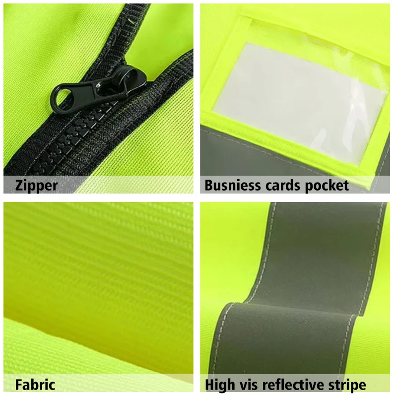 In Stock Reflective Vest Gilet De Scurit Construction Security Safety Vest High Visible Safety Vest With Pockets