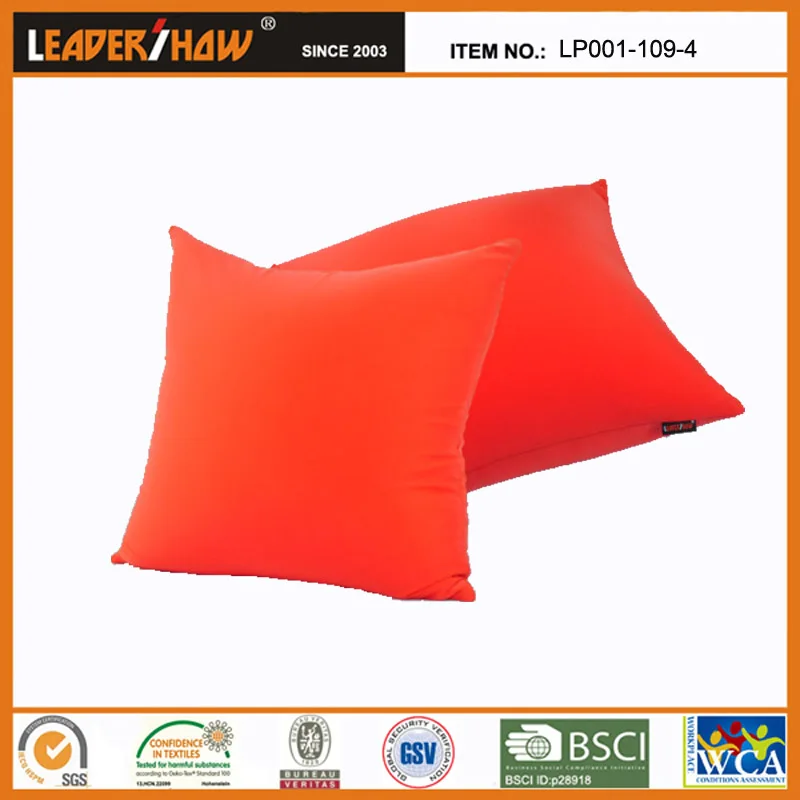 OEM Cheap Fillable  Microbeads Custom Solid Color Square Shape Throw Pillows