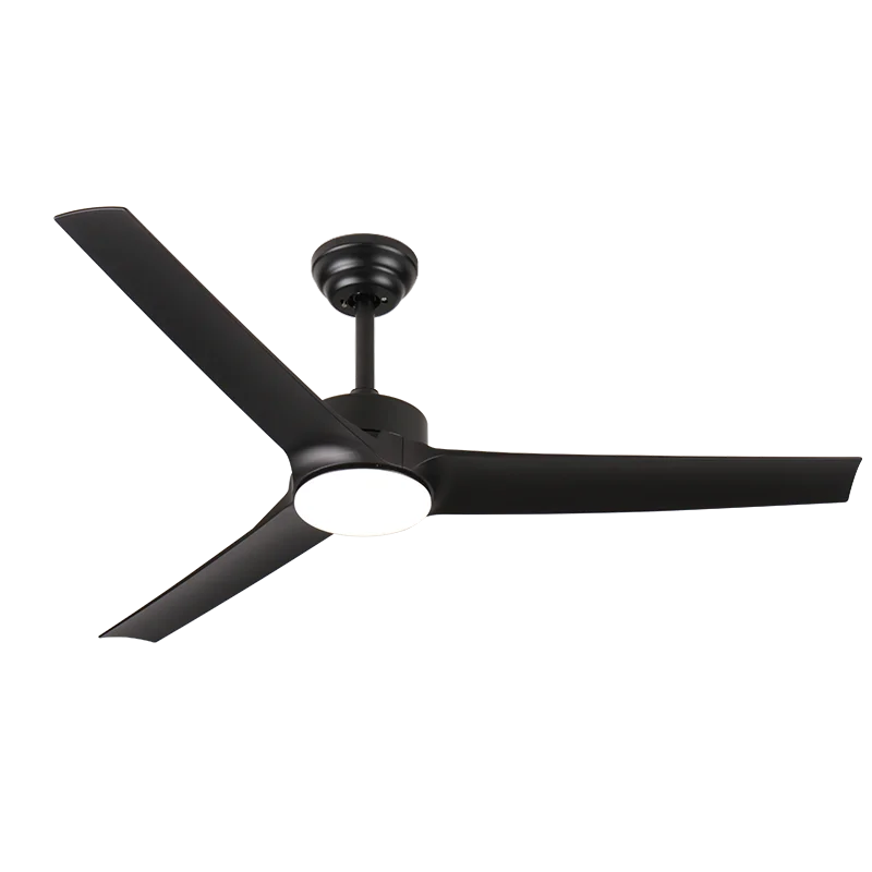 Gros ventilateur de plafond extérieur avec lumière, ventilateur intérieur avec moteur BLDC réversible et télécommande, 3 pales en ABS pour terrasse, salon, garage