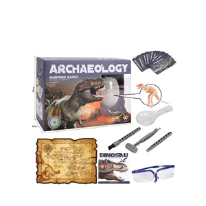 Creative Simulation Model Dinosaur Toy Excavation Set for Kids 5-7 Years Plastic Archaeological Dino Toy