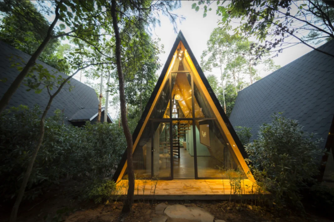 Hot Selling Quacent Luxury Sips Aframe Lowrise Villa Heatinsulated