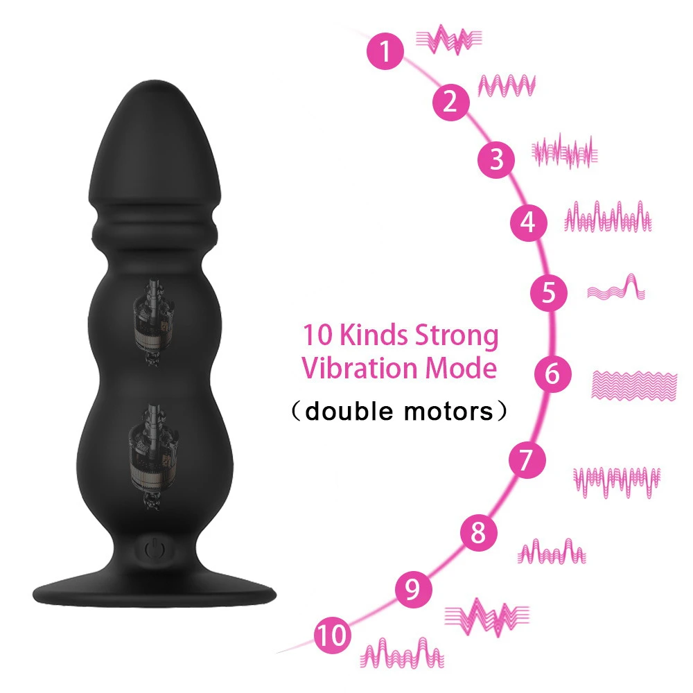 Thrusting Vibrating Anal Sex Toy With 7 Powerful Back Forth Anal Vibrator Patterns Thruster for Anal Sex
