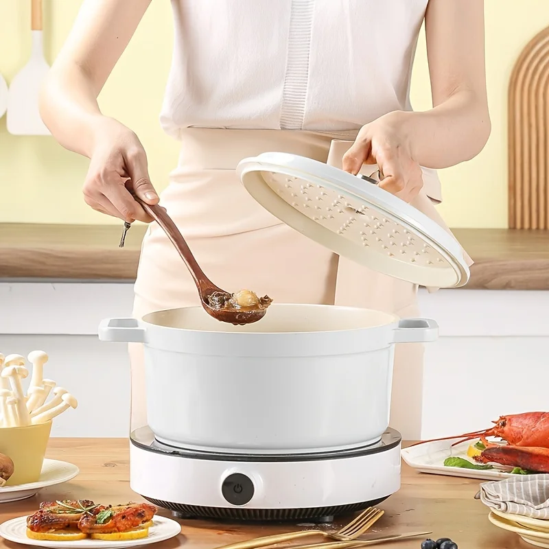 Lightweight Non-Stick Aluminum Soup Pot - Even Heat Distribution for Home  Restaurant Use