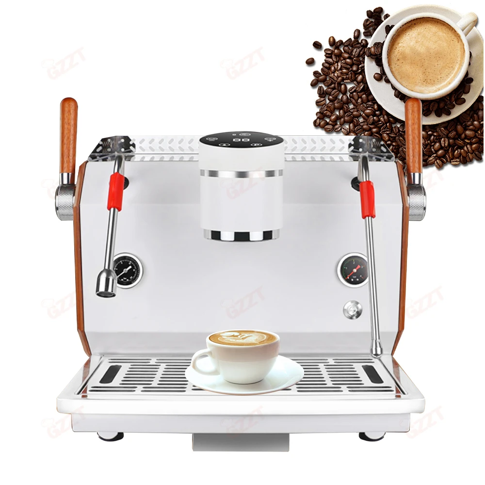 9 Bar Imported Rotary Pump Dual Boiler Coffee Machine Single Group T3 Heating System Cappuccino Commercial Espresso Caffe Maker