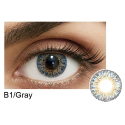 Смеси BeautyTone бирюзовый чехол темно-коричневые глаза естественный вид мягкие линзы оптовая продажа смешанные цвета цветные контакты для
