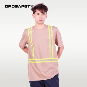Logo Knitted Workwear Clothes Cotton Reflective Flame Retardant Safety Clothing Fr T-shirt