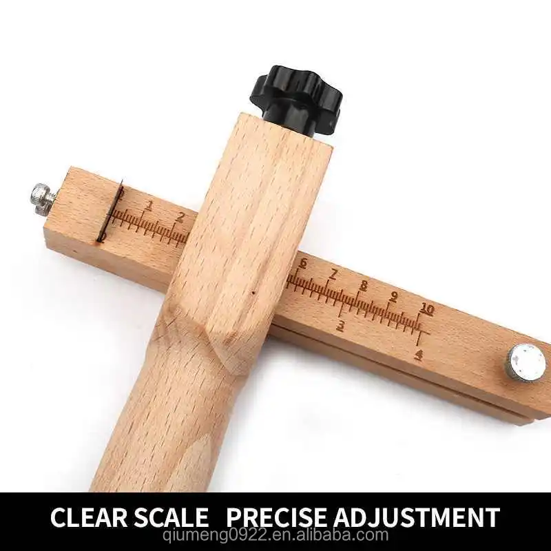 Adjustable Wooden Strip and Strap Cutter Leather Craft Cutter 