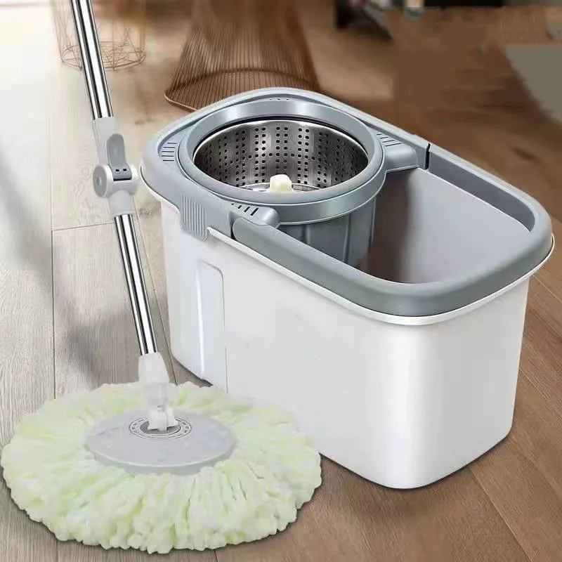Microfiber Rotating Spinning Mop Rotatable Adjustable Easy Cleaning Floor Magic 360 Degrees Spin Mops and Bucket Set
