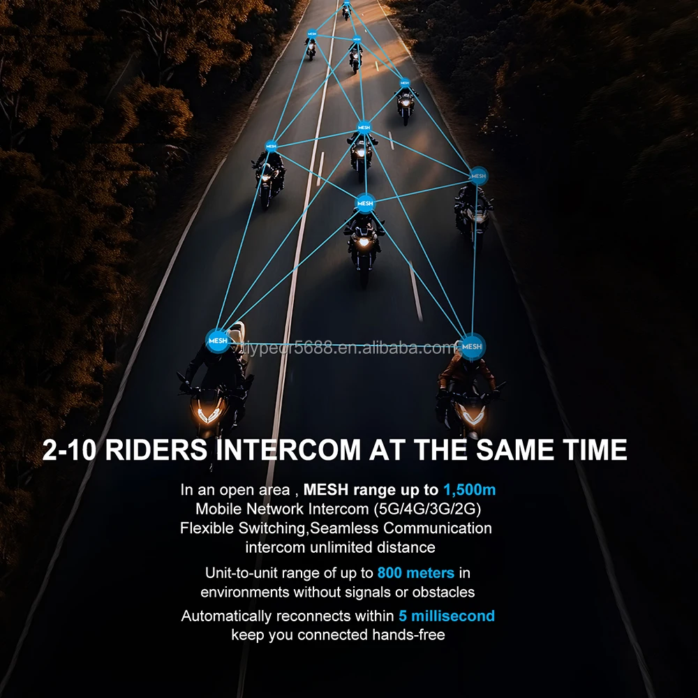 product tiypeor ejeas x10 mesh communication system full duplex motorbike helmets headset 10 riders motorcycle intercom-6