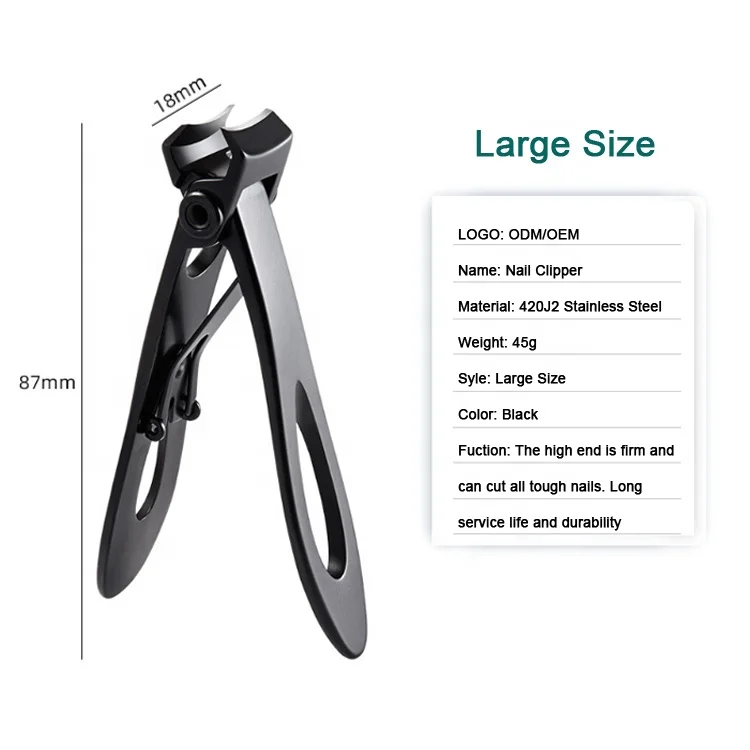 BEZOX Toe Nail Clippers Adult for Thick Nails Seniors - Wide Open