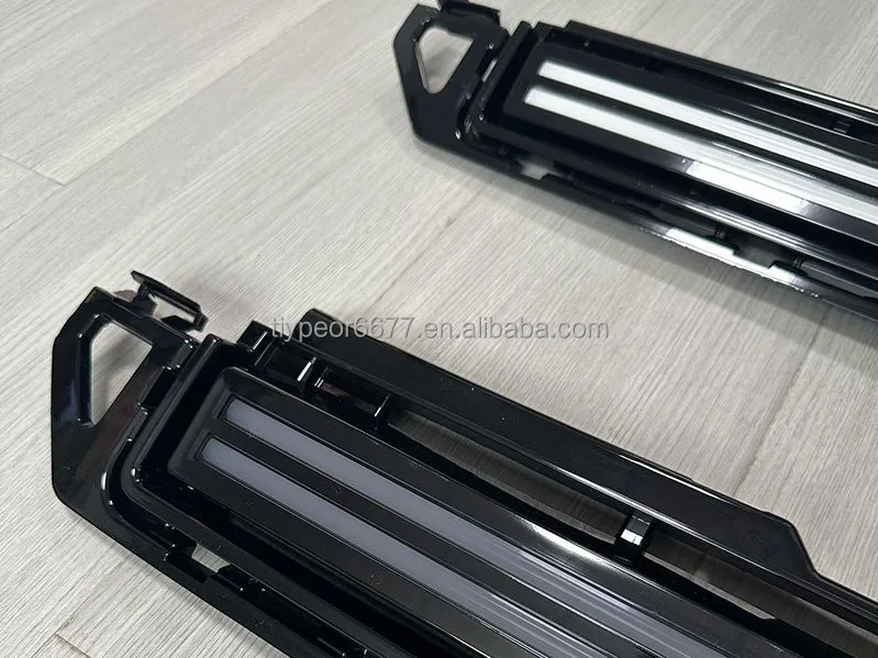 product tiypeor led grille for land rover defender 2020   2025 front fog lamp daytime running lights bright lamp daylight bumper grille-6