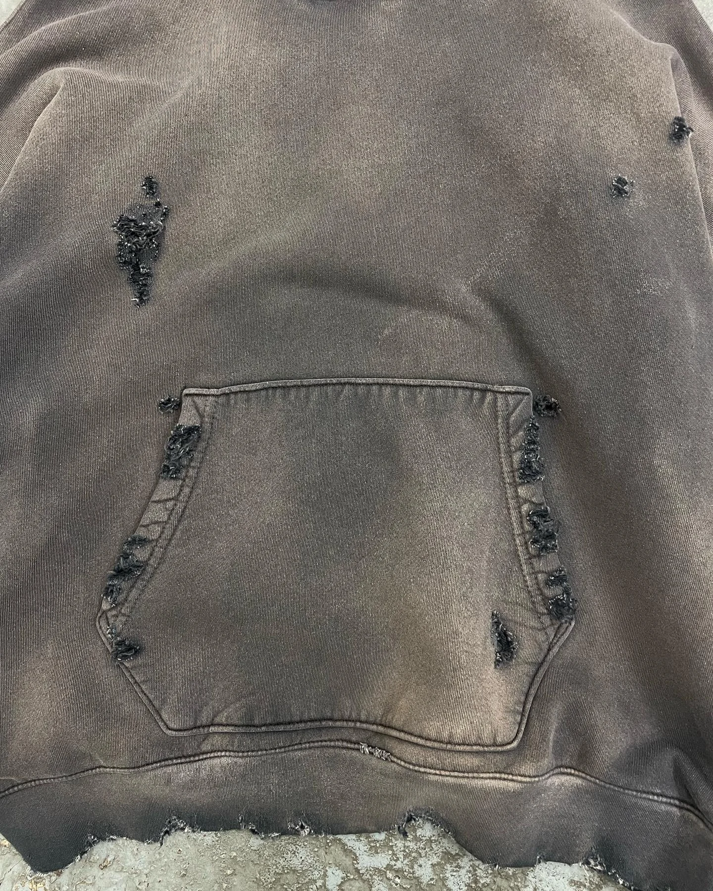 Custom Stringless Cotton Plain Blank Pullover Oversized Sun Faded Distressed Vintage Acid Wash Hoodie Hooded Sweatshirts for Men gallery 3