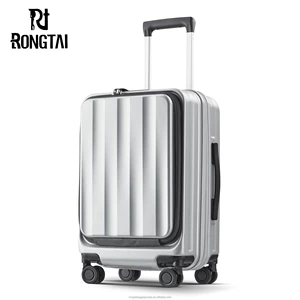 Luxury Lightweight PC Aluminum Trolley Suitcases with Smart Lock Modern Cartoon ABS Carry-On Business Laptop Maletas and Bags