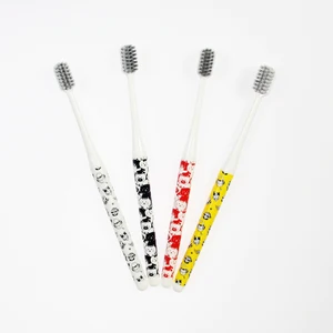 Wholesale Factory New Adult Cartoon Tooth Brush Simple Customized Family Use Four Styles Daily Toothbrush OEM