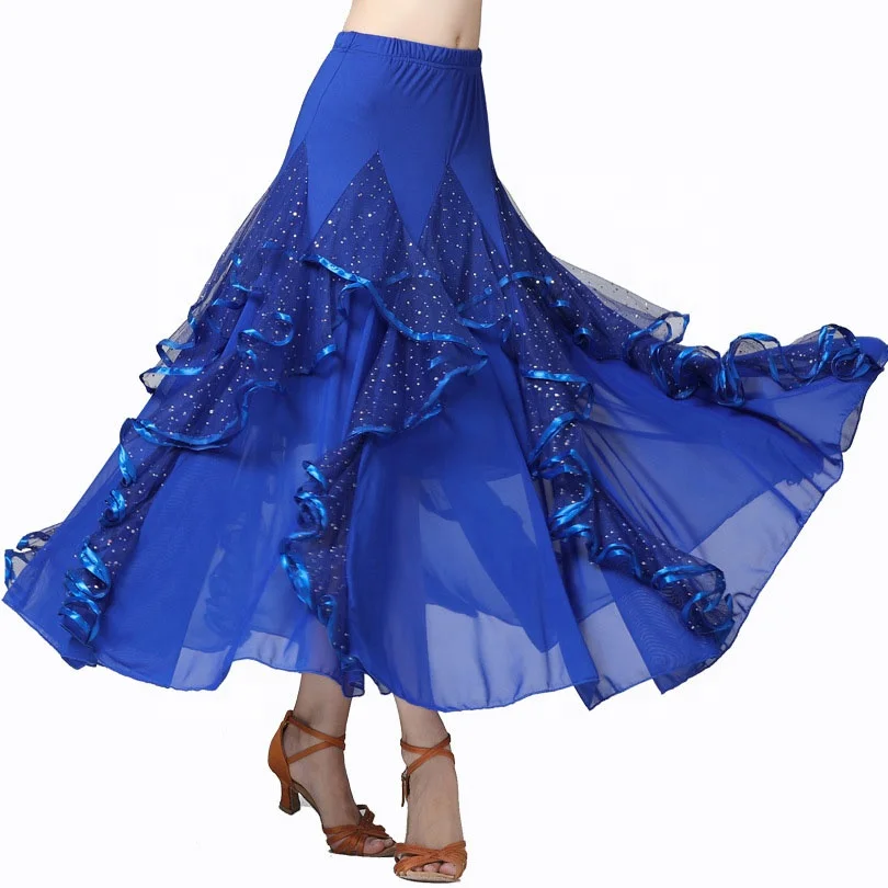 Modern Ballroom Dance Performance Wear for Ladies Half 360 Degree - Main Image