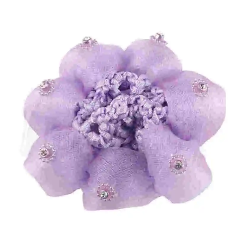 Накладка на пучок для девочек сетка снуда сна балета танцев катания коньках вязаное украшение рождественский