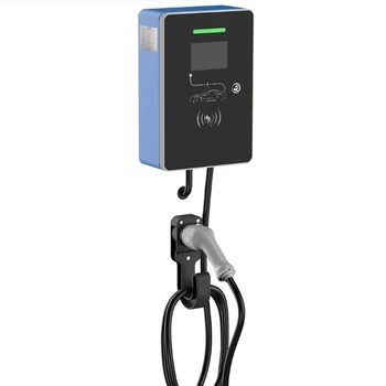 Type2 EV charger  Wall mounted charging station  charging pile single gun charger pile