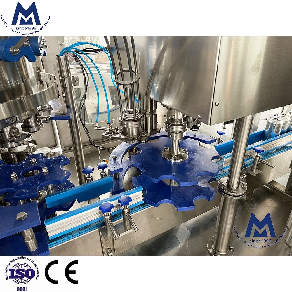 Автоматический завод по производству газированных напитков, газированных напитков, пива, алюминиевая машина для розлива банок