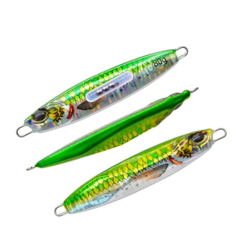Summer 3D Printed Metal SlowJig Bait 40g 60g 80g Artificial Jigging Lure for Sea River Lake Fishing – Metal Jig – view 2