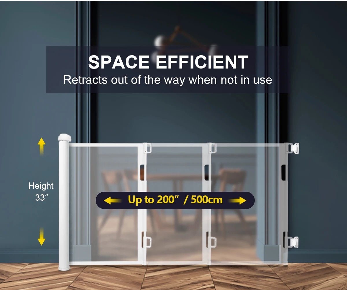 Rolling Retract Baby Gate Kids Children Stairs Fence Buy Kids