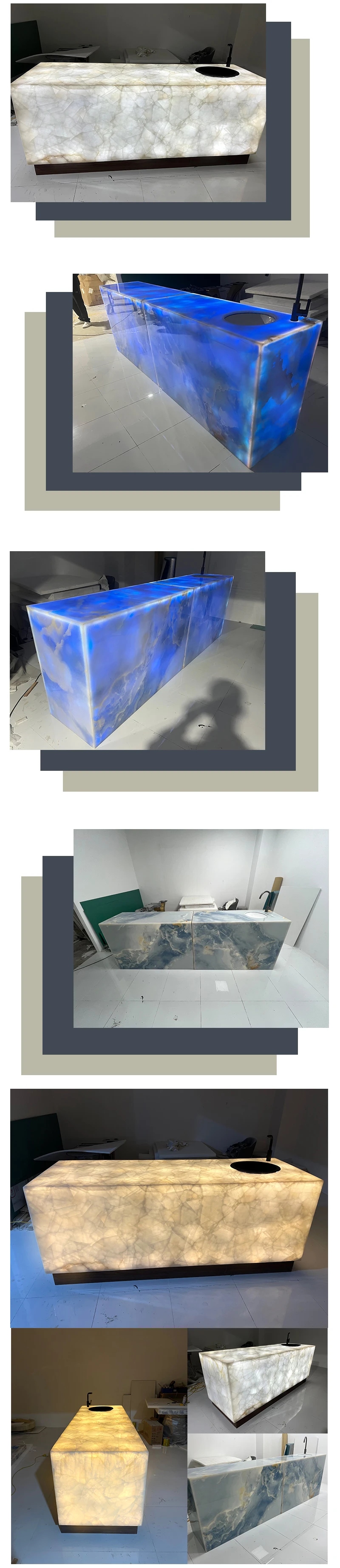 product modern green onyx jade glowing marble coffee table translucent stone for living room-9