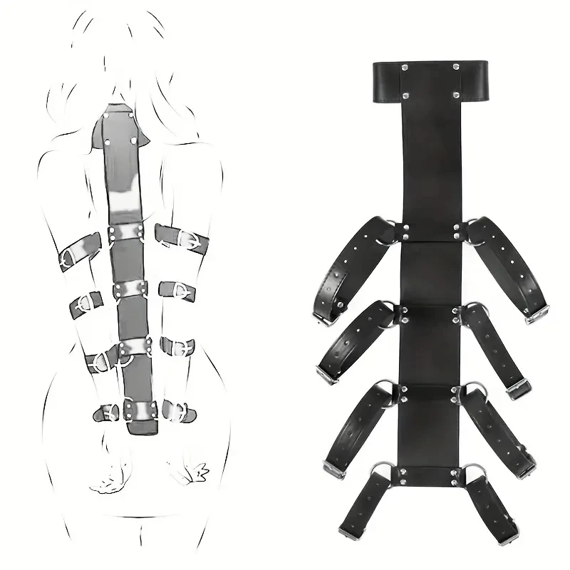 1 Набор секс-игрушек для взрослых из искусственной кожи одежда связывания БДСМ секс-связывания наручники и ремни