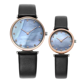 Luxury Men and Women Hand Watches for Lovers Leather strap Couple Wrist Watch Wholesale Valentine's Sim Stone Gift Quartz Watch