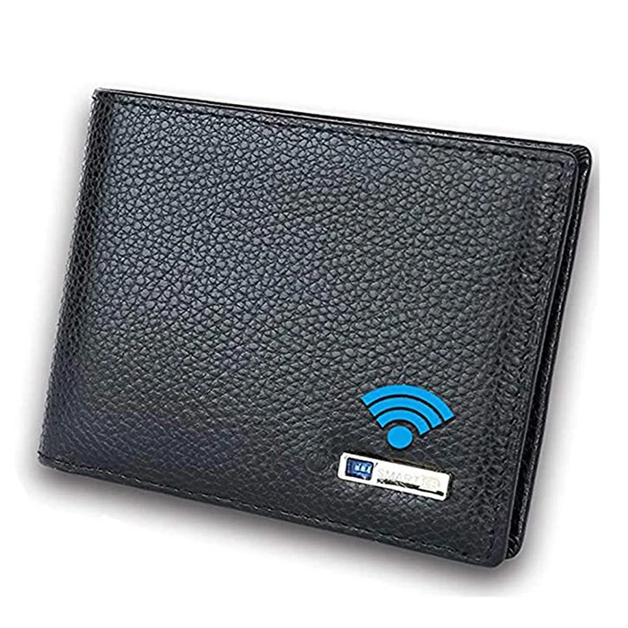 Smart LB Smart Anti-Lost GPS Wallet With Alarm Cowhide Leather Smart Wallet GPS