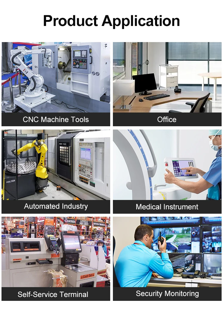 New 21.5" Wide Screen Full HD LCD LED Monitor with Wall Mount/ Desktop Stand Industrial Grade for Business Use
