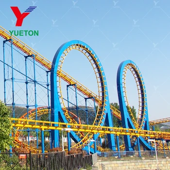 ローグ フロッシュ コースター Four Ring Roller Coaster 四环过山车 at Yangzhou Park POV Go