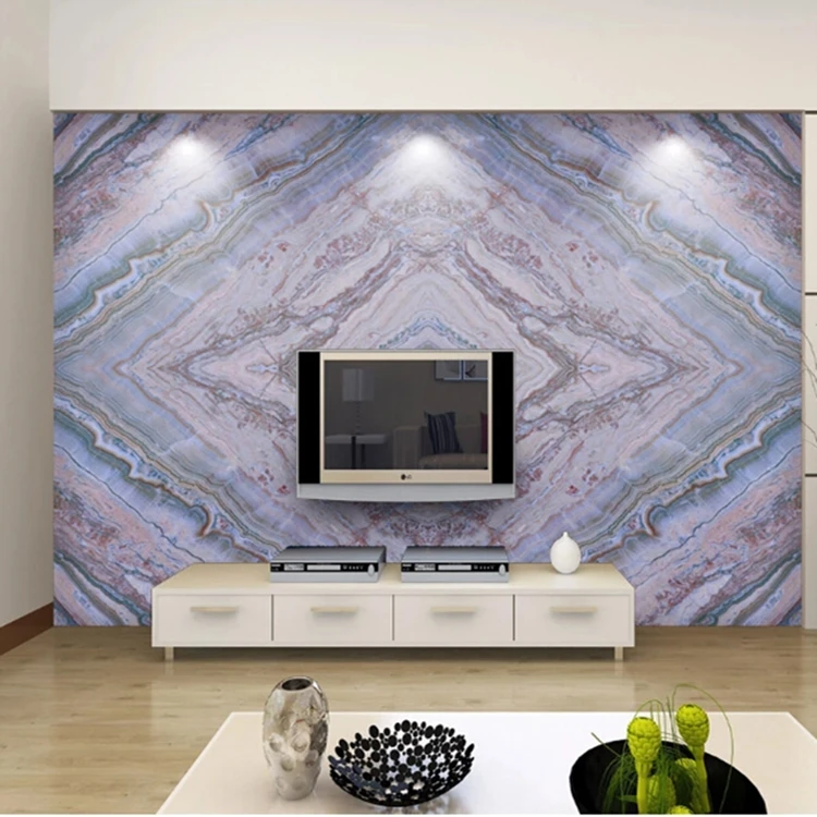 Open Book High Glossy Double UV PVC Wall Board Interior Marble Alternative