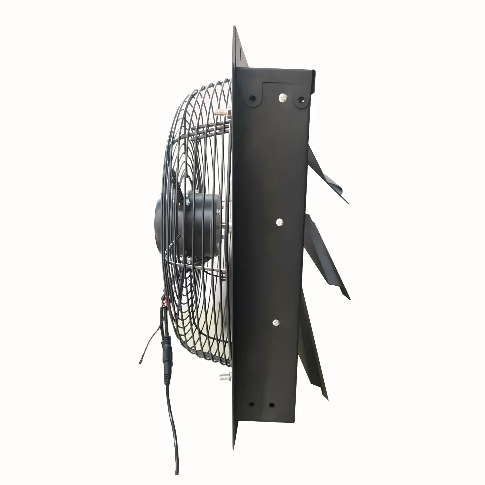 Factory Export Automatic 12inch Solar Shutter Exhaust Fan Industrial Farm Paint Room AC Wall Mounted Ventilation Fan