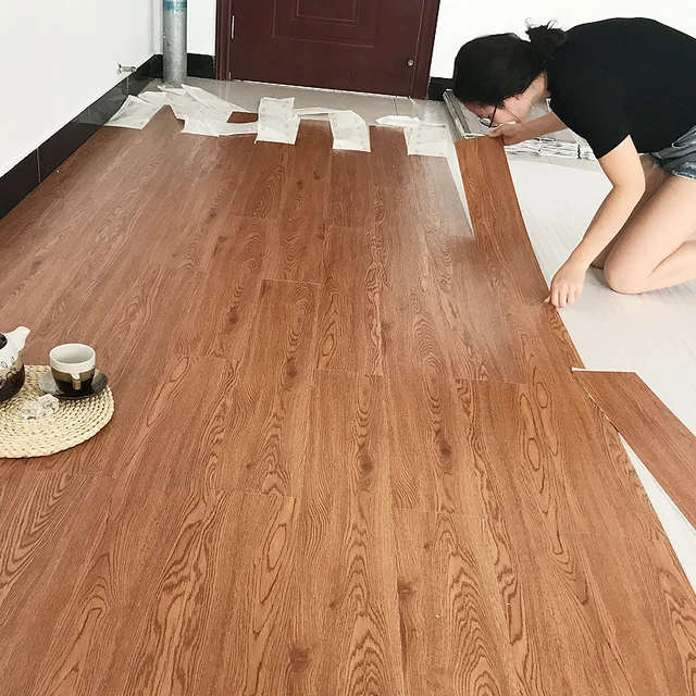 Self-adhesive SXP Wood Flooring tiles vinyl wood flooring peel and stick floor tile