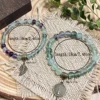Pulseras de Fluorita de Doble Capa de 6mm y 8mm