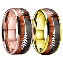 Men's Simple Gold Tungsten Ring Personalized European American Fashion Tungsten Carbide Steel Jewelry Couple Ring