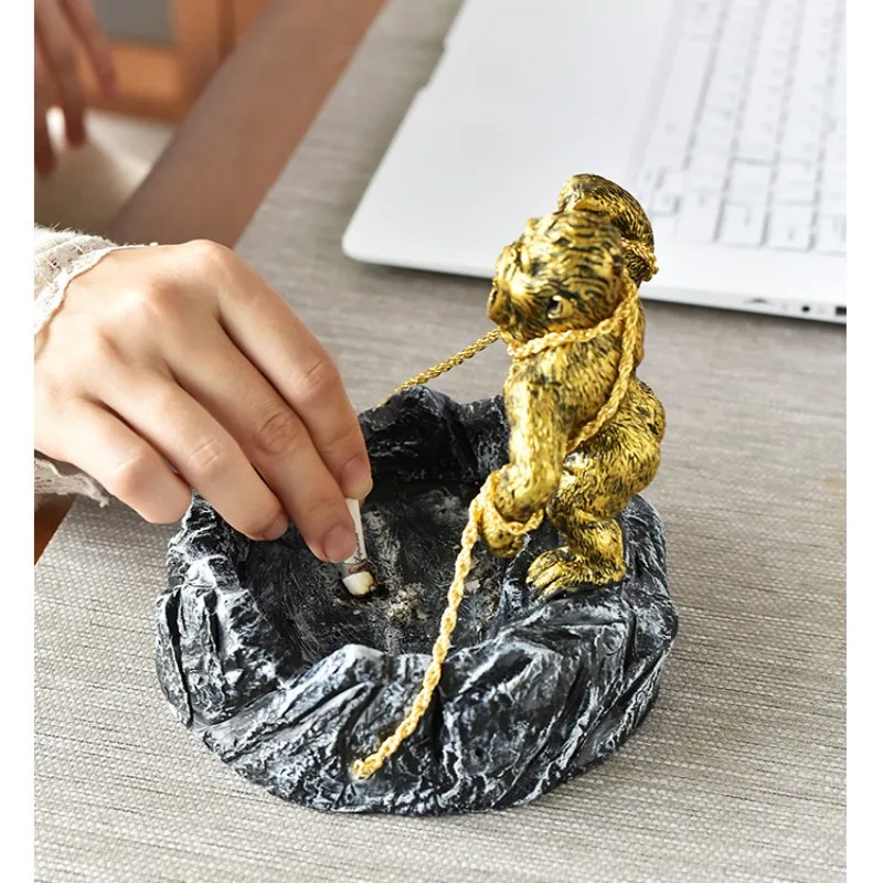 批发定制高品质搞笑烟雾配件树脂烟灰缸