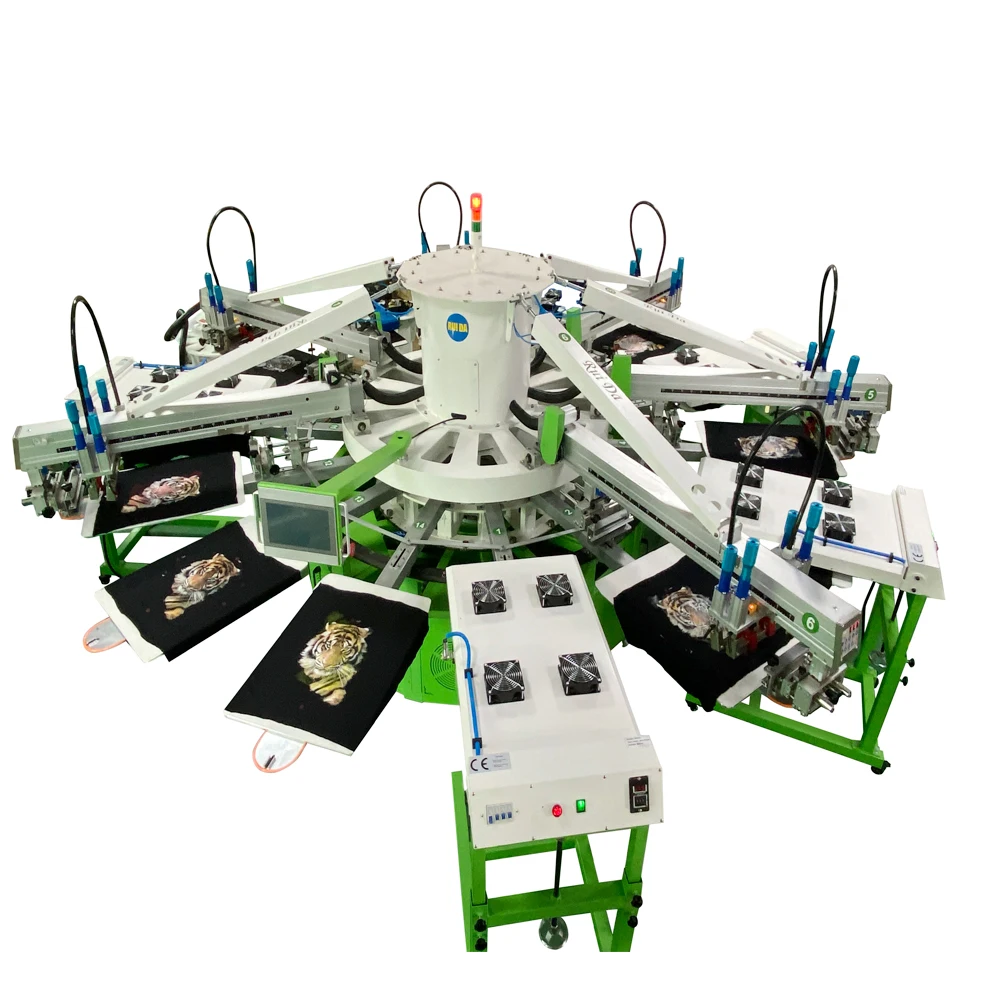 High Speed Screen Printing 6 Color Automatic Screen Printing Machine ...