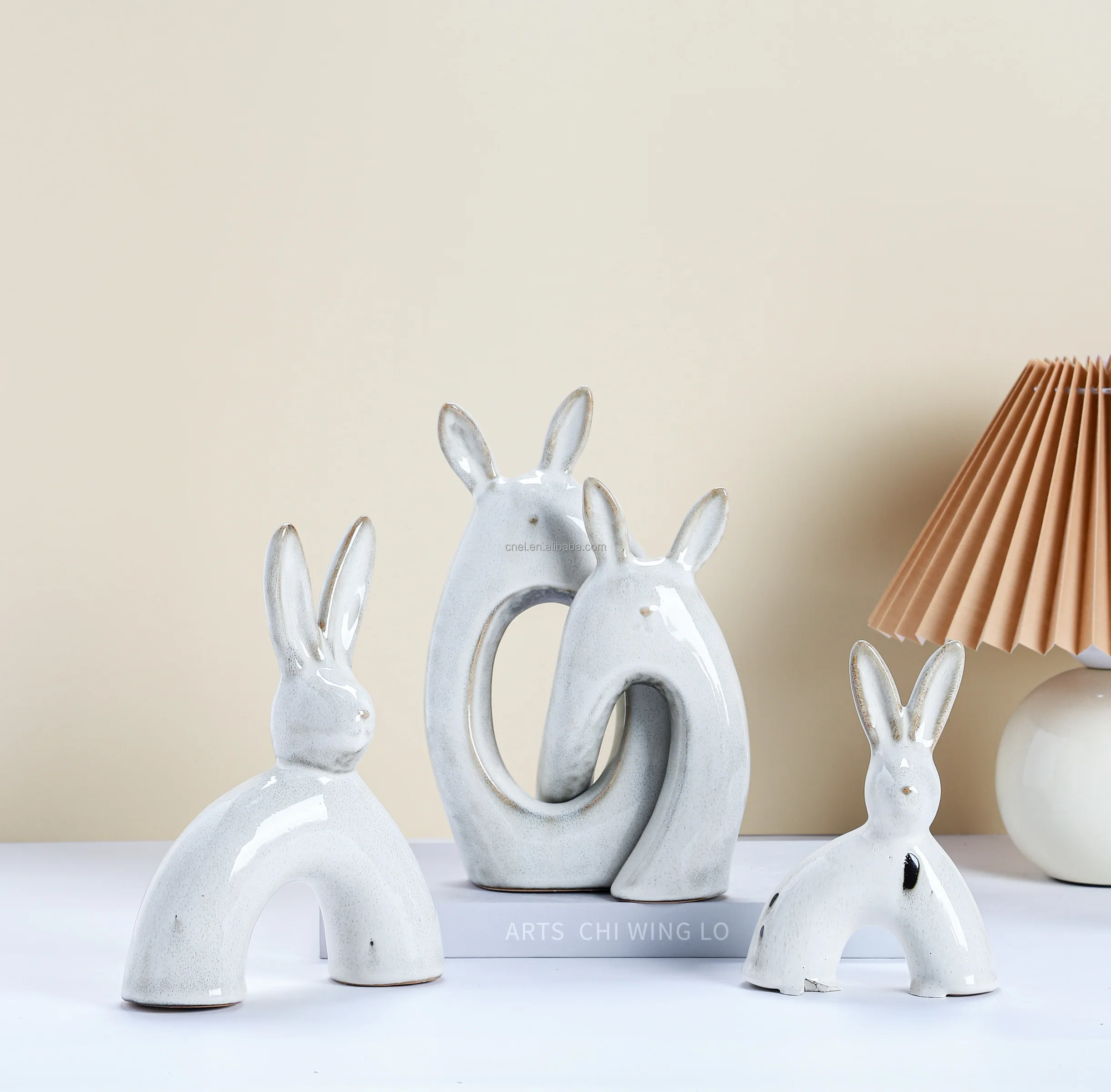 Handmade Modern Ceramic Rabbit High Quality Easter Decoration With ...