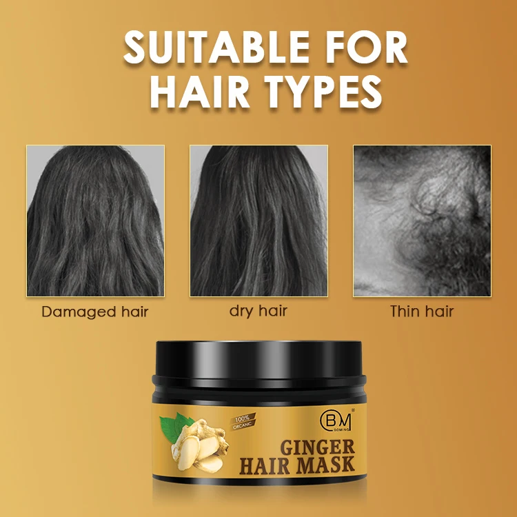 
Индивидуальный Логотип 200 мл натуральный имбирь маска для восстановления волос для поврежденных волос 