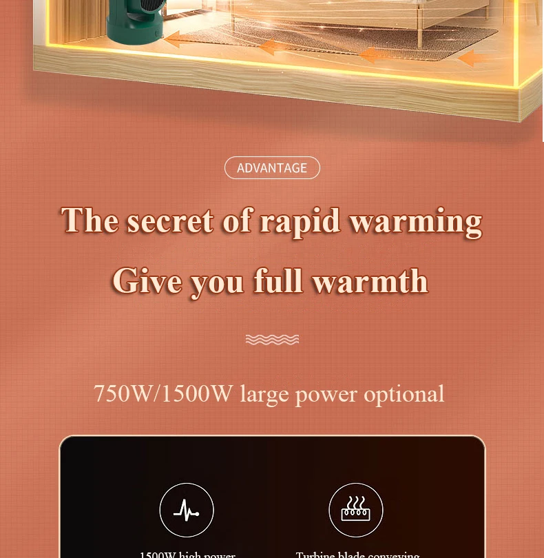 Economy Portable Blower Heater PTC Ceramic Rooms Bedroom Home Mini 1500W Electric Air Cooler Heater Fan.jpg