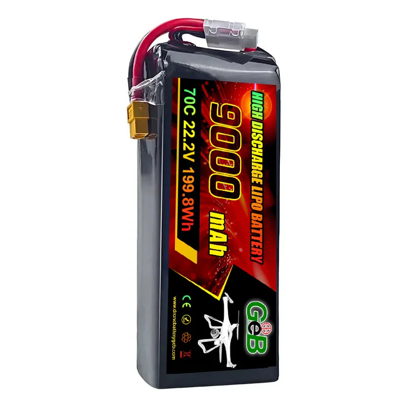 แบตเตอรี่ลิโพกึ่งโซลิดสเตต 6S 4500mAh 9000mAh พร้อมแบตเตอรี่ UAV 22.2V พลังงานสูงที่มีความหนาแน่นสูง