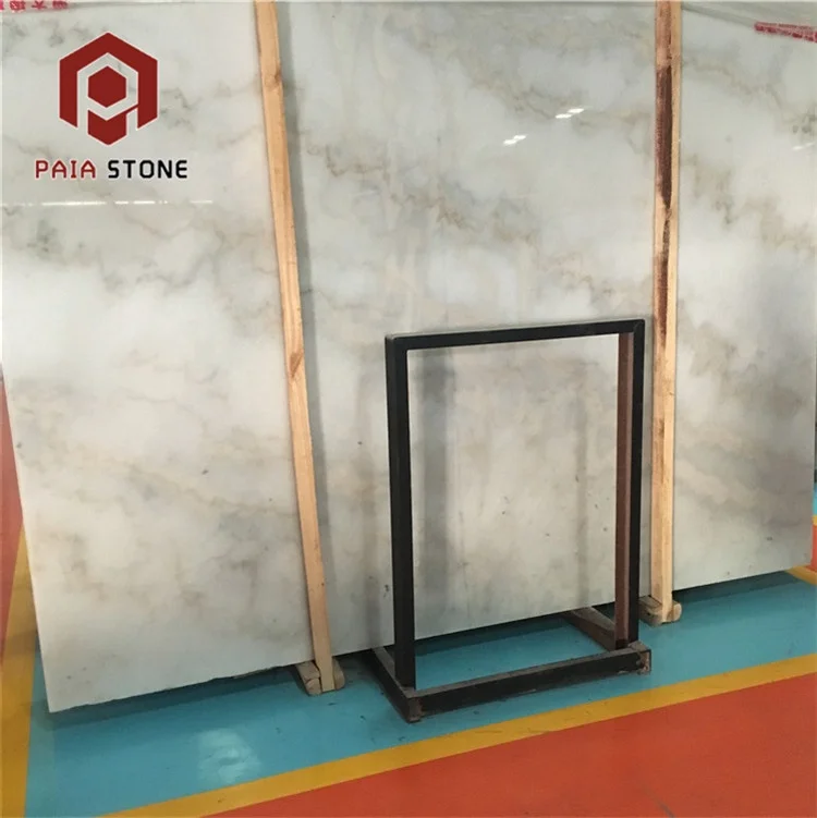 Cheap Chinese Guangxi White Marble Slab for Large engineering interior installation projects