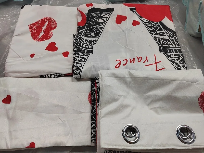 American Styles Sheet Set And Curtain 100 Polyester Bedsheet Set With