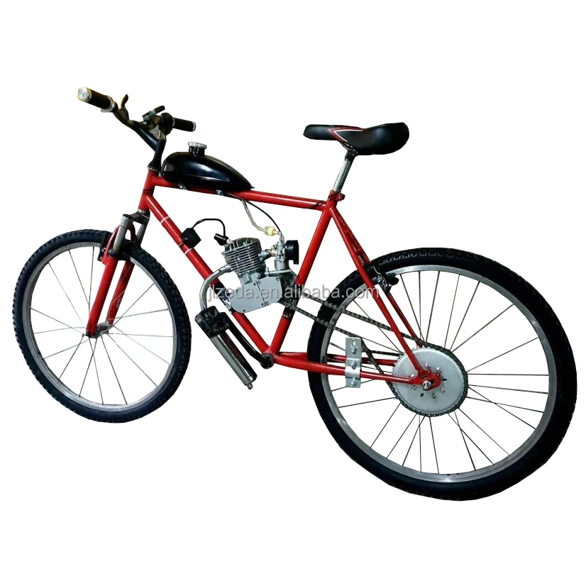 Red 80cc Engine Bicycle Bicimoto Stroke 80cc Motor Complete Set