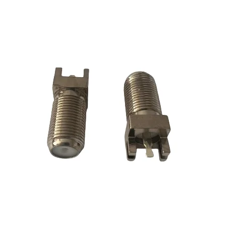 product wholesale 4 leg f seat coaxial connector f type adapter pcb coaxial connector-2