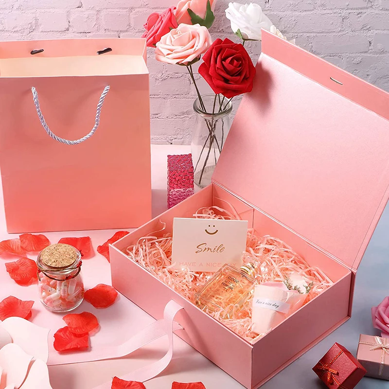 Cardboard Gift Box Luxury Box With Changeable Ribbon And